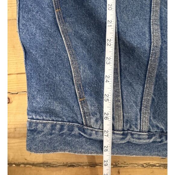 VINTAGE Old Rye Denim Barn Jacket Coat Mens XXL Corduroy Collar Flannel Lined - Picture 12 of 12